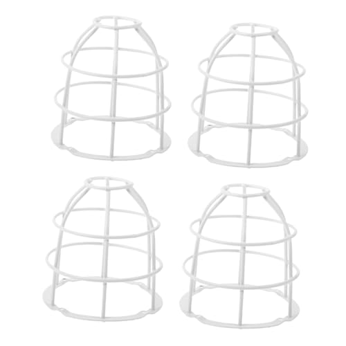 Homoyoyo 4 Stück Teiliges Lampenschirm gestell aus Rostfreiem Stahl Langlebiger Verschleißfester Lampenschirmhalter für DIY Beleuchtung Schutz und Befestigung Geeignet für Deckenleuchten von Homoyoyo