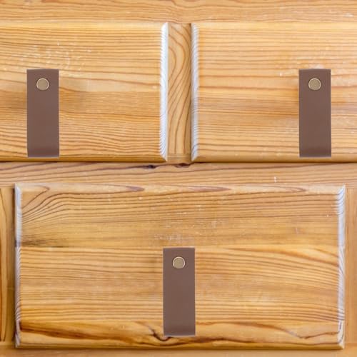 Homoyoyo 4 Stück Teiliges Ledergriffe für Möbel Schrank Schubladengriffe Robuste Pu ledergriffe Einfach zu Montieren Modernes Design Geeignet für Schränke Kommoden Kleiderschränke in Homoyoyo 4 Stück Teiliges Ledergriffe für Möbel Schrank Schubladengriffe Robuste Pu ledergriffe Einfach zu Montieren Modernes Design Geeignet für Schränke Kommoden Kleiderschränke in von Homoyoyo