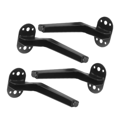 Homoyoyo 4 Stück Teiliges Metallmöbelfüße in Schwarz Robuste Ersatzbeine für Sofa Kommode und Couchtisch Elegante Möbelbeine für Vielseitige Möbelanwendungen von Homoyoyo