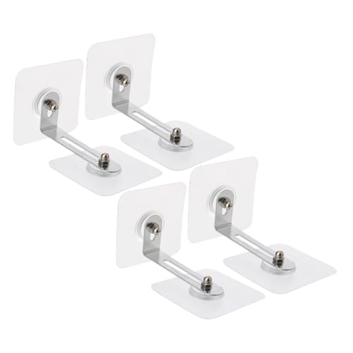 Homoyoyo 4 Stück Teiliges Möbel wandanker Selbstklebend Schwere Ausführung Kippsichere Möbelbefestigung für Schränke Tv möbel Büromöbel Bohrfreie Anti kipp sicherung Stabil und Langlebig von Homoyoyo