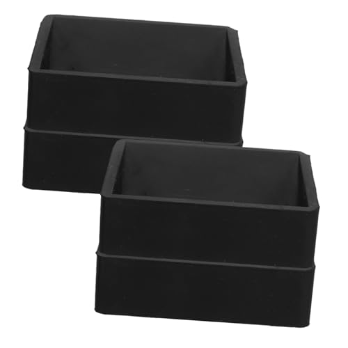 Homoyoyo 4 Stück Teiliges Möbelrad Stoppers aus Langlebigem Gummi Rutschfeste Caster Cups für Sofas Betten und Stühle Geräuschreduzierend Passend für Räder mit Schwarz von Homoyoyo
