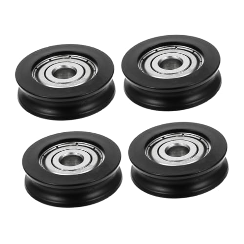 Homoyoyo 4 Stück Teiliges Nylon Laufrollen Schlitz Pulley für Fenster und Türen Langlebige Gleiträder mit Robusten Lagern Installieren für Möbel und Schiebetüren von Homoyoyo