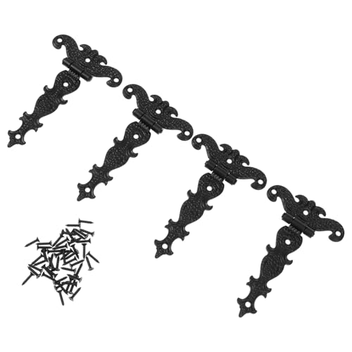 Homoyoyo 4 Stück Teiliges Robuste Schwarze Europäische Stil Scharnier für Holzkisten DIY Zubehör Langlebig und Einfach zu Montieren für Vintage Holzboxen Homoyoyo 4 Stück Teiliges Robuste Schwarze Europäische Stil Scharnier für Holzkisten DIY Zubehör Langlebig und Einfach zu Montieren für Vintage Holzboxen von Homoyoyo
