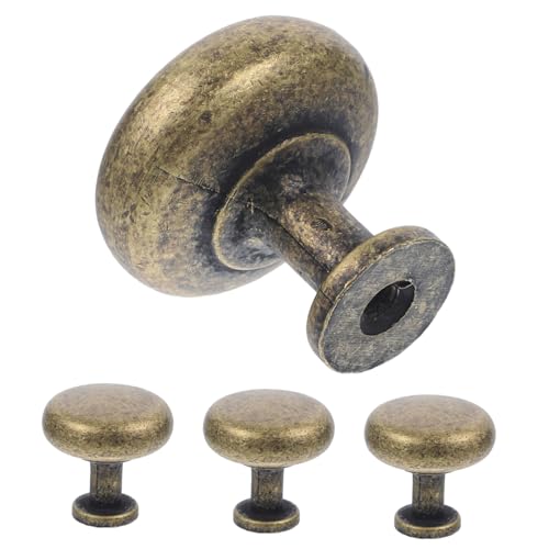 Homoyoyo 4 Stück Teiliges Runde Möbelgriffe aus Antike Optik Möbelknöpfe für Schrank Kleiderschrank Einfache Montage Langlebig und Dekorativ von Homoyoyo