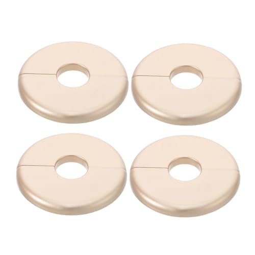 Homoyoyo 4 Stück Teiliges Runde Wandloch Abdeckplatten Selbstklebende Teilbare Wandflansch Abdeckungen Dekorative Rohrabdeckungen für Wasserleitungen Kabelöffnungen und Klimaanlagen von Homoyoyo