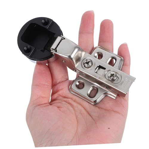 Homoyoyo 4 Stück Teiliges Scharniere für Küchenmöbel Verdeckte Geräuscharme Überlagerungsscharniere mit Soft Close Funktion Selbstschließend Stoßdämpfend Geeignet für Glas und Schranktüren von Homoyoyo