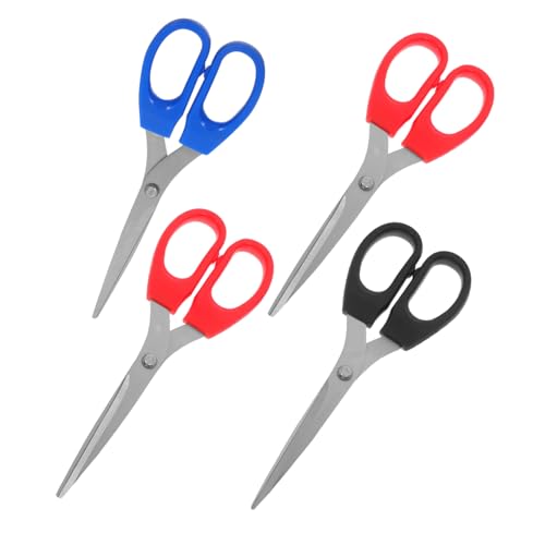 Homoyoyo 4 Stück Teiliges Scheren mit Abgerundeten Klingen für Sicheres Schneiden Ergonomischer Griff für Schule Basteln Nähen und Diy Projekte Schwarz Rot Blau Homoyoyo 4 Stück Teiliges Scheren mit Abgerundeten Klingen für Sicheres Schneiden Ergonomischer Griff für Schule Basteln Nähen und Diy Projekte Schwarz Rot Blau von Homoyoyo