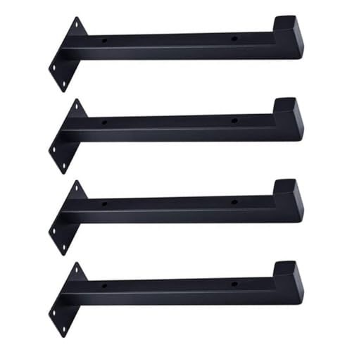 Homoyoyo 4 Stück Teiliges Schwerlast Regalträger aus Robustem Eisen Wandmontierte Stützhalterung für Stabile Regalbodenbefestigung im Heimgebrauch Langlebig und Installieren von Homoyoyo