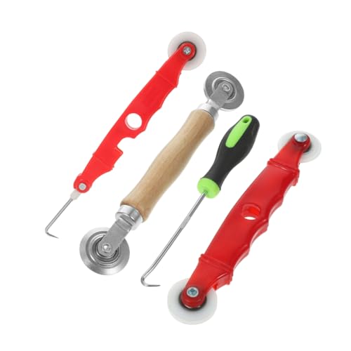 Homoyoyo 4 Stück Teiliges Screen Roller Tool mit Langlebigen Lagerrädern DIY Freundlich für Einfache Fenster und Türgitter Reparatur Präzise Spline Walze für Schnelle Gitterersatzmontage Homoyoyo 4 Stück Teiliges Screen Roller Tool mit Langlebigen Lagerrädern DIY Freundlich für Einfache Fenster und Türgitter Reparatur Präzise Spline Walze für Schnelle Gitterersatzmontage von Homoyoyo