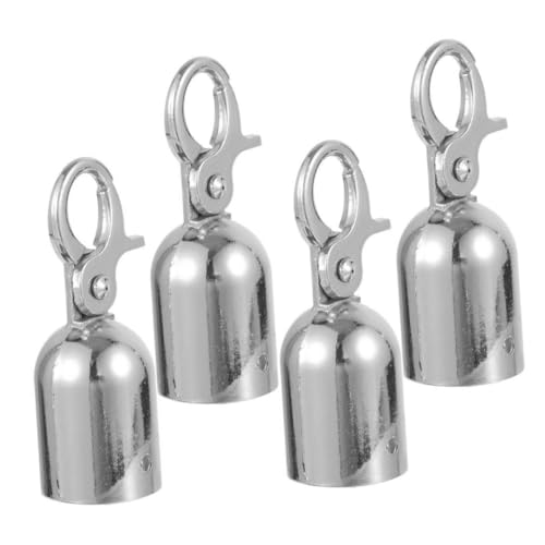 Homoyoyo 4 Stück Teiliges Seil Endkappen mit Haken für Geländer Elegante und Langlebige Absperrkordel Endstopper Vielseitige Befestigungen für Handläufe und Sicherheitsbarrieren von Homoyoyo