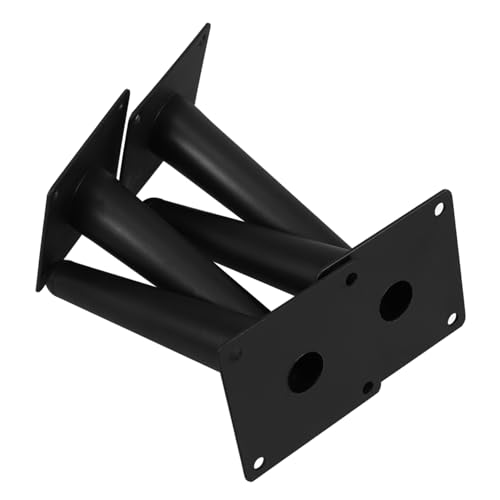 Homoyoyo 4 Stück Teiliges Set Metallmöbelfüße Schräge Konische Beine für Sofa und Couchtisch Schwere Matte Schwarze Ersatz Tischbeine für Stabilen DIY Möbelbau von Homoyoyo