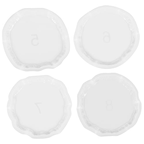 Homoyoyo 4 Stück Teiliges Silikon Untersetzer Formen für Epoxidharz Einfache Entformung Langlebig DIY Harz Coaster Gießform für Runde Untersetzer für Kreative Tischdekoration Homoyoyo 4 Stück Teiliges Silikon Untersetzer Formen für Epoxidharz Einfache Entformung Langlebig DIY Harz Coaster Gießform für Runde Untersetzer für Kreative Tischdekoration von Homoyoyo