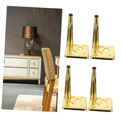 Homoyoyo 4 Stück Teiliges Titanfarbe Stabile Metallfüße mit Schräger Kegelform Hohe Tragfähigkeit Geeignet für Sofa Schrank Bett und Büro möbel Homoyoyo 4 Stück Teiliges Titanfarbe Stabile Metallfüße mit Schräger Kegelform Hohe Tragfähigkeit Geeignet für Sofa Schrank Bett und Büro möbel von Homoyoyo