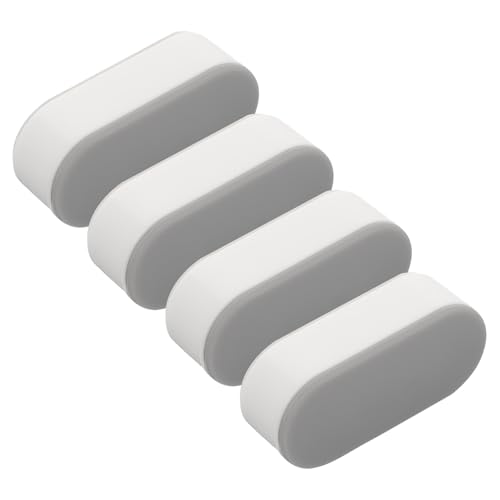Homoyoyo 4 Stück Teiliges Toilettensitz Dämpfer Wc Sitz Polsterung Geräuschreduzierung Anti rutsch Erhöhung Komfort für Toilettendeckel Befestigung von Homoyoyo