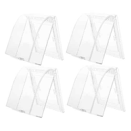 Homoyoyo 4 Stück Teiliges Transparentes Steckdosenschutz Robustem Spritzwassergeschützt und Verschleißfest Kindersicherer Babyproof Outlet Cover für Badezimmer und Elektrische von Homoyoyo