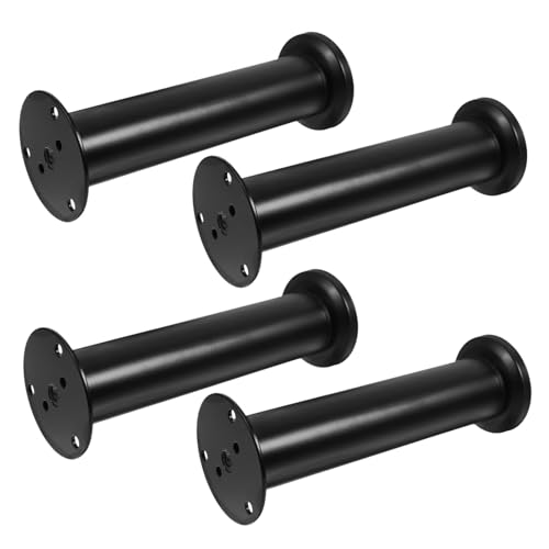 Homoyoyo 4 Stück Teiliges Verstellbare Möbelbeine aus Robustem Höhenverstellbare Bettersatzbeine Stabile Möbelstützfüße für Bett Sofa Tv Schrank und Schrank rutschfeste Möbelbeine von Homoyoyo