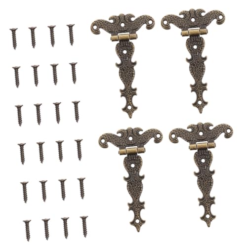 Homoyoyo 4 Stück Teiliges Vintage Zinklegierung Scharniere Rostfrei Leichtes Gartentor Holzbox scharniere Einfache Montage Stabile Türbeschläge für Möbel und Schränke Homoyoyo 4 Stück Teiliges Vintage Zinklegierung Scharniere Rostfrei Leichtes Gartentor Holzbox scharniere Einfache Montage Stabile Türbeschläge für Möbel und Schränke von Homoyoyo