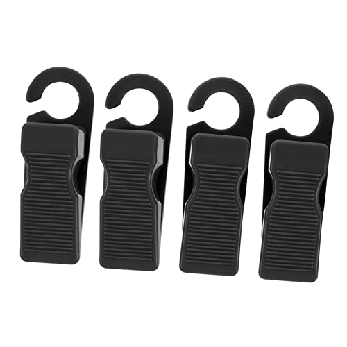 Homoyoyo 4 Stück Türstopper für Haustüren Praktischer Winddichter Türkeil Sicherer Türschutz für Haustiere Werkzeuglose Installation Schwarz für Schiebetüren und Bewegliche Türen von Homoyoyo