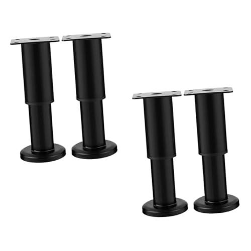 Homoyoyo 4 Stück Verstellbare Möbelfüße Höhenverstellbare Metallbeine für Schrank Sofa Tisch Kommode Tv Möbel Stabile Ersatzfüße für Möbelstütze von Homoyoyo