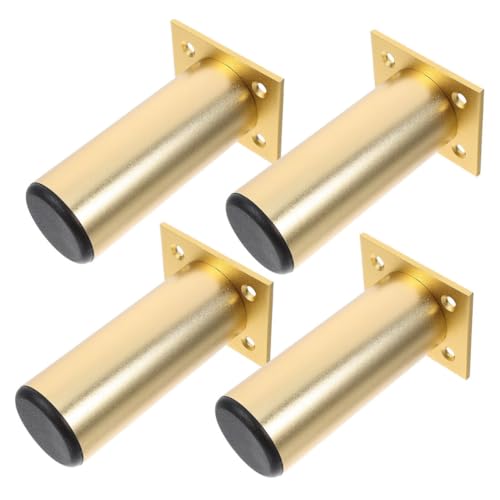 Homoyoyo 4stücke Runde Möbelfüße Aus Aluminiumlegierung Verstellbar Für Schränke Schreibtische Sofas Tische Stühle Betten Nivellierung Und Stabile Haltung Unebenen Oberflächen von Homoyoyo