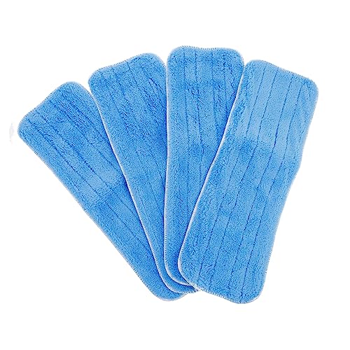 Homoyoyo 4 Stück Wiederverwendbare Mop Pads Mikrofaser Waschbare Ersatzbezüge für Hartböden zur Gründlichen von Holz Fliesen und Homoyoyo 4 Stück Wiederverwendbare Mop Pads Mikrofaser Waschbare Ersatzbezüge für Hartböden zur Gründlichen von Holz Fliesen und von Homoyoyo