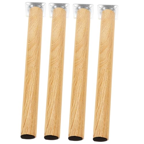 Homoyoyo 4 Stück Zubehör Für Tischbeine Essen Stand Steigleitung Ersatz Schrankbeine Bettbeine Ersatz-sofabeine Couchtischbeine Möbelbeine Golden Kabinettsbeine Kommode Tischbeine Holz von Homoyoyo