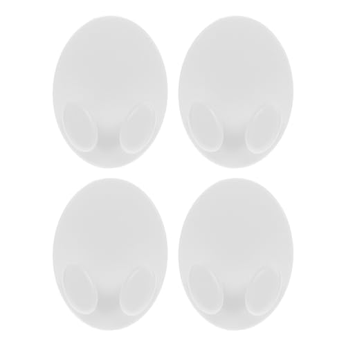 Homoyoyo 4 Stück selbstklebender Plug-Organizer Küchenschrank-Organizer Kabel kleiderständer Steckbügel selbstklebender Steckerhalter anschließen Steckdose Aufhänger Weiß von Homoyoyo