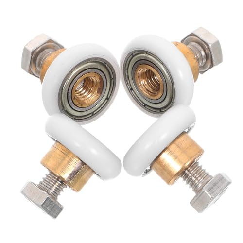 Homoyoyo 4 Teiliges Duschtür-schiebetürrollen aus Strapazierfähigem Nylon und Metall Geräuscharme Badezimmer-glasschiebetür Ersatzrollen mit Hoher Tragfähigkeit und Montageschrauben Homoyoyo 4 Teiliges Duschtür-schiebetürrollen aus Strapazierfähigem Nylon und Metall Geräuscharme Badezimmer-glasschiebetür Ersatzrollen mit Hoher Tragfähigkeit und Montageschrauben von Homoyoyo