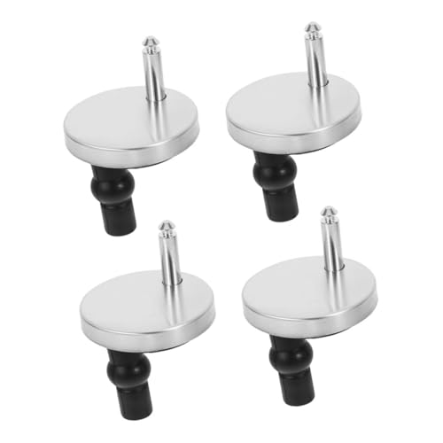 Homoyoyo 4 Wc-anschluss Toilettendeckelscharnier Tauschen Toilettensitz -hardware Toilettensitzscharnierersatz Toilettensitz Scharnier Toilettensitzteile Gummi Schwarz von Homoyoyo