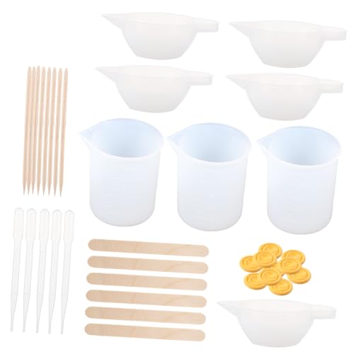 Homoyoyo 43 Stück Teiliges DIY Epoxidharz Werkzeug Set Vielseitiges Rührstab Mischwerkzeug für Handgemachte Kunstprojekte für Anfänger und Kreative Bastler Homoyoyo 43 Stück Teiliges DIY Epoxidharz Werkzeug Set Vielseitiges Rührstab Mischwerkzeug für Handgemachte Kunstprojekte für Anfänger und Kreative Bastler von Homoyoyo