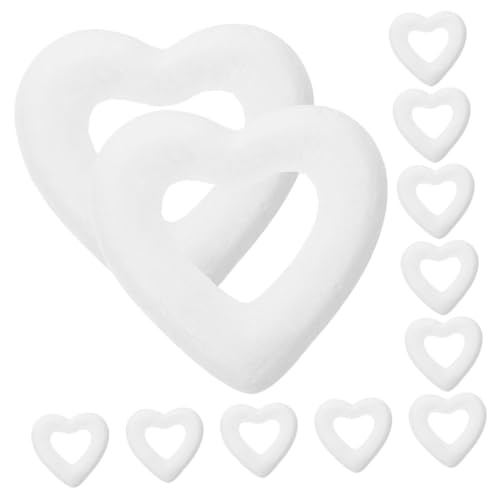 Homoyoyo 45 Stück Herzförmige Schaumstoff Ringe für Hochzeits DIY Projekte Leichte Hohlform für Blumengestecke für Kreative Dekorationen und Arrangements Homoyoyo 45 Stück Herzförmige Schaumstoff Ringe für Hochzeits DIY Projekte Leichte Hohlform für Blumengestecke für Kreative Dekorationen und Arrangements von Homoyoyo