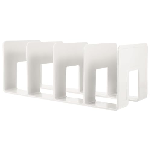 Homoyoyo 4Gitter Multifunktionales Acryl Büro Organizer Buchstütze mit Fächern für Dokumente für Schreibtisch Büro und Home Office Langlebig und Platzsparend von Homoyoyo