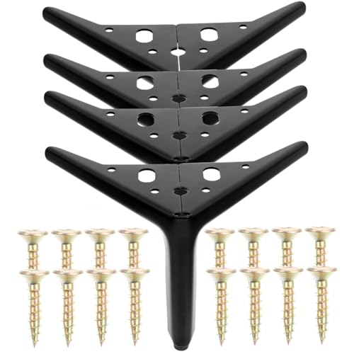 Homoyoyo 4Stücke Möbelfüße Stützbeine für Sofa Schrank Couchtisch Einfache Installation Belastbar für Möbelstile DIY Möbelzubehör von Homoyoyo