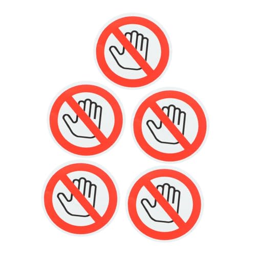 Homoyoyo 5 Blätter Warnschild Nicht Berühren Aufkleber Selbstklebend Ø Sicherheitszeichen für Werkstatt Baustelle Gefahrenhinweis Langlebig und Leicht Anzubringen Homoyoyo 5 Blätter Warnschild Nicht Berühren Aufkleber Selbstklebend Ø Sicherheitszeichen für Werkstatt Baustelle Gefahrenhinweis Langlebig und Leicht Anzubringen von Homoyoyo