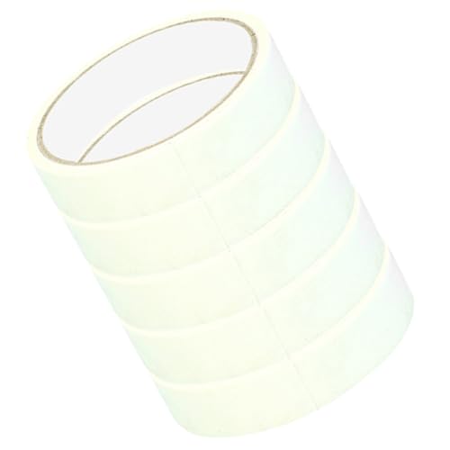 Homoyoyo 5 Rollen Multifunktionales Malerkrepp Mittlere Beschreibbares Handreißbares Papierklebeband für DIY Bastelarbeiten Malerei Dekoration und Temporäre Farbtrennung Haftstark und von Homoyoyo