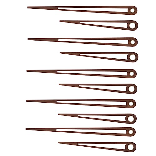Homoyoyo 5 Sätze Holz Uhrzeiger Ersatzteile für DIY Uhren Bewegung für Wanduhren Robust und Leicht für Reparatur und Dekoration von Homoyoyo