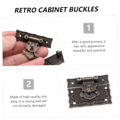 Homoyoyo 5 Sätze Retro Schmuckkastenschlösser aus Zinklegierung Praktische Boxverschlüsse mit Klassischem Design Einfache Montage Vielseitig für Schränke Vitrinen und Aufbewahrungsboxen Homoyoyo 5 Sätze Retro Schmuckkastenschlösser aus Zinklegierung Praktische Boxverschlüsse mit Klassischem Design Einfache Montage Vielseitig für Schränke Vitrinen und Aufbewahrungsboxen von Homoyoyo