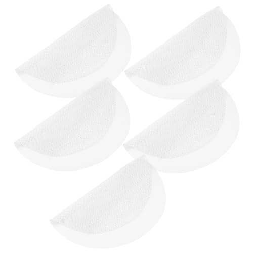 Homoyoyo 5 Stück Dampfmatte aus Silikon Dampfend Silikonmatte Knödeldampfer Nicht -STiCK Unterlage groß geformt Knödel gedämpft Knödelmatte in runder Form Dampfgarer aus Silikon Weiß von Homoyoyo