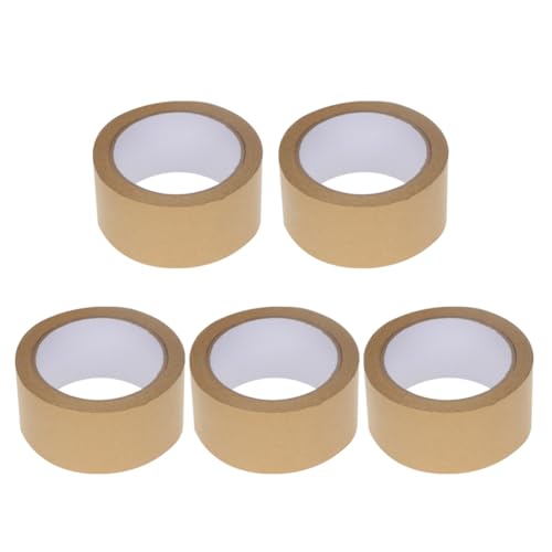 Homoyoyo 5 Stück Kraftpapier Klebeband Starkes DIY Packband mit Hoher Klebkraft Wasser Abriebfest Dekoratives Geschenkverpackungsband für Basteln und Haushalt Homoyoyo 5 Stück Kraftpapier Klebeband Starkes DIY Packband mit Hoher Klebkraft Wasser Abriebfest Dekoratives Geschenkverpackungsband für Basteln und Haushalt von Homoyoyo
