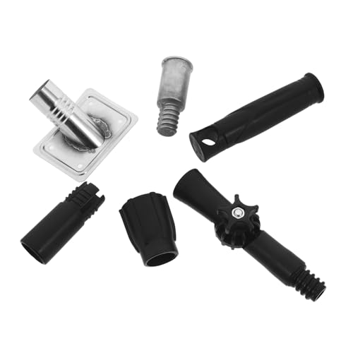 Homoyoyo 5 Stück Teiliges Ersatz-adapter Teleskopstangen mit Gewindespitze Kompatibel mit Besenstiel und Pinselverlängerung Aluminium und Edelstahl Mop-halter Zubehör von Homoyoyo