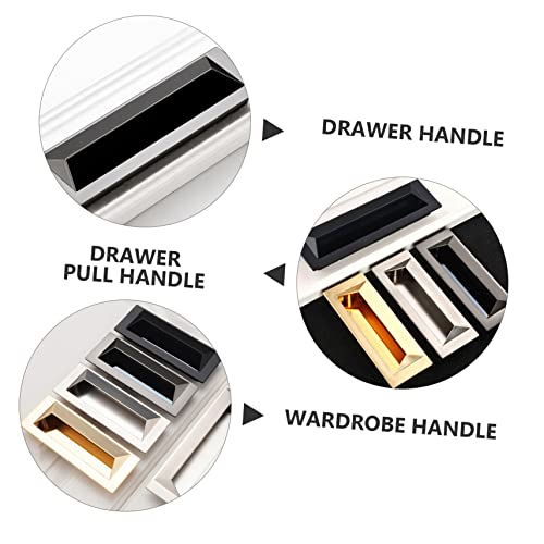 Homoyoyo 5 Stück Teiliges Unsichtbare Eingelassene Schrankgriffe aus Schwarzem Aluminiumlegierung Langlebige Möbelgriffe für Kommoden Kleiderschränke Installieren Modernes Design Homoyoyo 5 Stück Teiliges Unsichtbare Eingelassene Schrankgriffe aus Schwarzem Aluminiumlegierung Langlebige Möbelgriffe für Kommoden Kleiderschränke Installieren Modernes Design von Homoyoyo