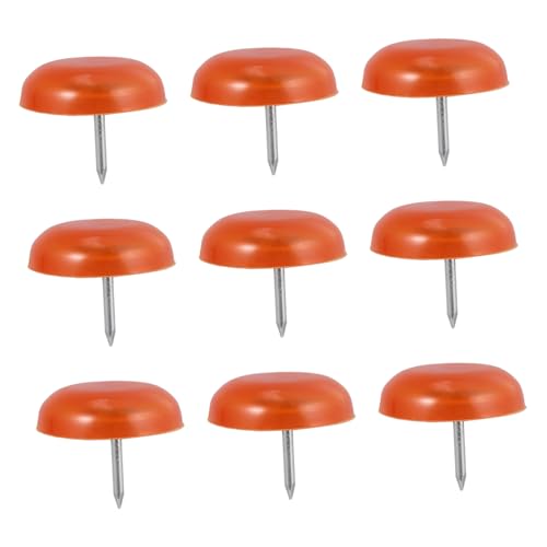 Homoyoyo 50 Stück Möbelbeinschoner rutschfeste Bodenschoner für Stuhl und Tischbeine Schutzpads für Holz und Vinylböden Langlebige Möbelgleiter Orange von Homoyoyo