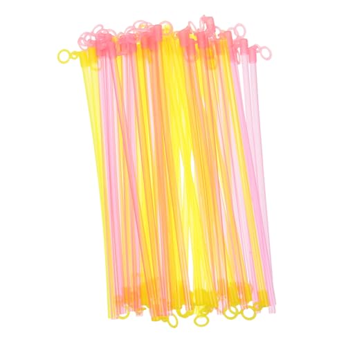 Homoyoyo 50 Stück Papierlaternen stäbe aus Robustem Kunststoff Komfortable Laternen griffe Sicherer Festival laternenstab für Praktisches DIY handspielzeug Gelb von Homoyoyo