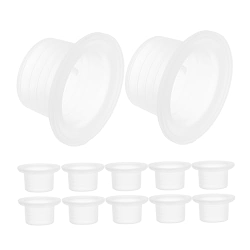 Homoyoyo 50 Stück Silikon Dichtungsring Wasserschlauch Dichtung Winkelventil Dichtung Waschbecken Wasserhahn Anschluss Stopper Wasserrohr Reparatur Weiß von Homoyoyo