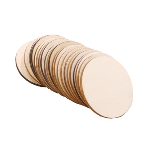 Homoyoyo 50 Stück Teiliges Rundes Ø Unbehandelte Baumscheiben für Basteln DIY holzrohlinge zum Bemalen Leicht und Robust für Wohnraumdeko und Handwerksprojekte Homoyoyo 50 Stück Teiliges Rundes Ø Unbehandelte Baumscheiben für Basteln DIY holzrohlinge zum Bemalen Leicht und Robust für Wohnraumdeko und Handwerksprojekte von Homoyoyo