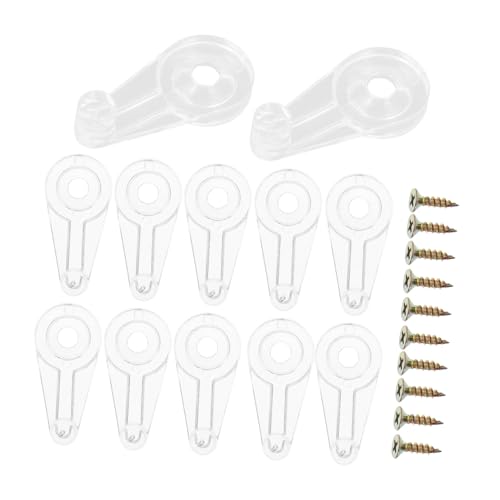 Homoyoyo 50 Stück Teiliges Transparentes Glasschrank clip set mit Schrauben Stabiler Glashalter zur Befestigung von Spiegel Schranktüren Einfach zu Installierende Glasclip klammern für von Homoyoyo