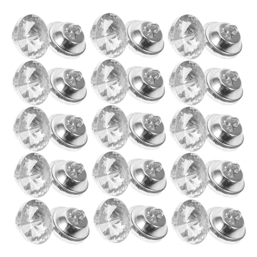 Homoyoyo 50 Stück Teiliges Zarte Polsterknöpfe für Sofa Bettkopfteil und DIY dekoration Kratzfeste Transparente Möbelknöpfe für Handwerk und Nähprojekte von Homoyoyo