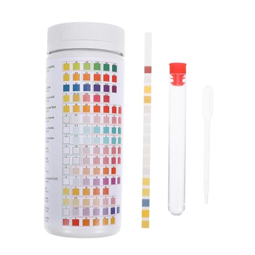 Homoyoyo 50 Stück Teststreifen Für Aquarien Süßwasser Teststreifen Für Wasserqualitätstester Poolzubehör Süßwasser Teststreifen Trinkwasserqualitäts Testkit Wasserprüfung von Homoyoyo