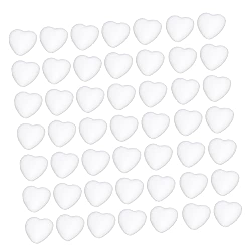 Homoyoyo 50 Stück Weiß Herz Dekorationen Styropor Bastelmaterial für DIY Kreative Verzierungen für Hochzeiten Valentinstag und Feste Homoyoyo 50 Stück Weiß Herz Dekorationen Styropor Bastelmaterial für DIY Kreative Verzierungen für Hochzeiten Valentinstag und Feste von Homoyoyo