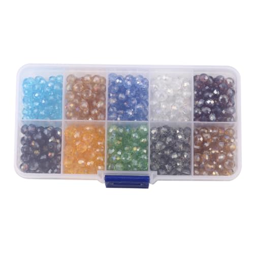 Homoyoyo 500 Stück Facettierte Glas Briolette Perlen Farben Kristall Schmuckperlen mit Aufbewahrungsbox für DIY Armbänder Halsketten Ohrringe Schmuckherstellung Homoyoyo 500 Stück Facettierte Glas Briolette Perlen Farben Kristall Schmuckperlen mit Aufbewahrungsbox für DIY Armbänder Halsketten Ohrringe Schmuckherstellung von Homoyoyo